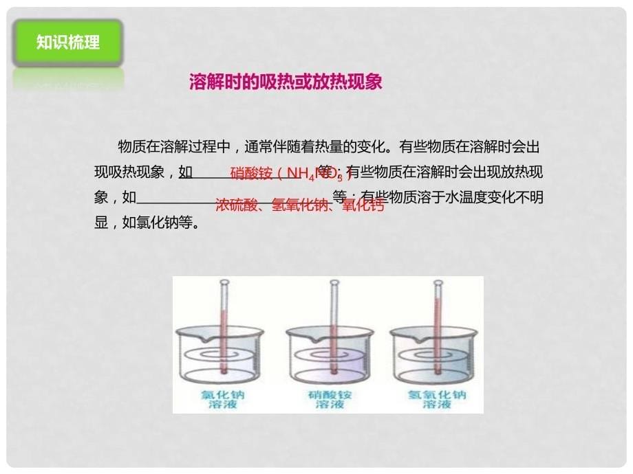 中考化学一轮复习 第5课时 溶液 溶质的质量分数课件_第5页