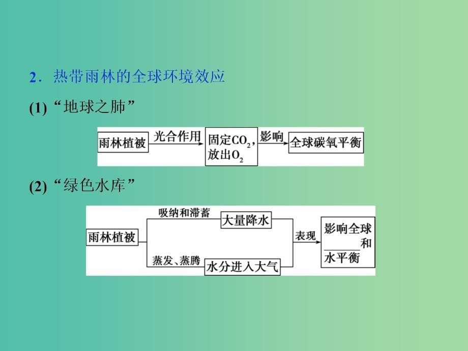 新课标2019版高考地理一轮复习第14章区域生态环境建设第31讲森林的开发和保护--以亚马孙热带雨林为例课件新人教版.ppt_第5页