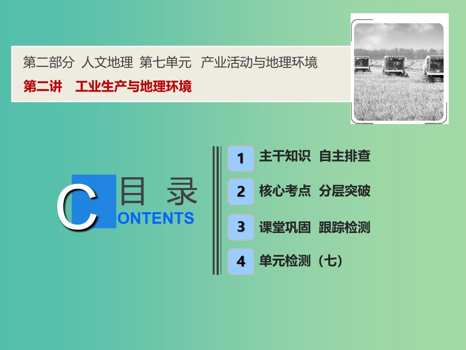 2019版高考地理一轮复习 7.2 工业生产与地理环境课件 鲁教版.ppt_第1页