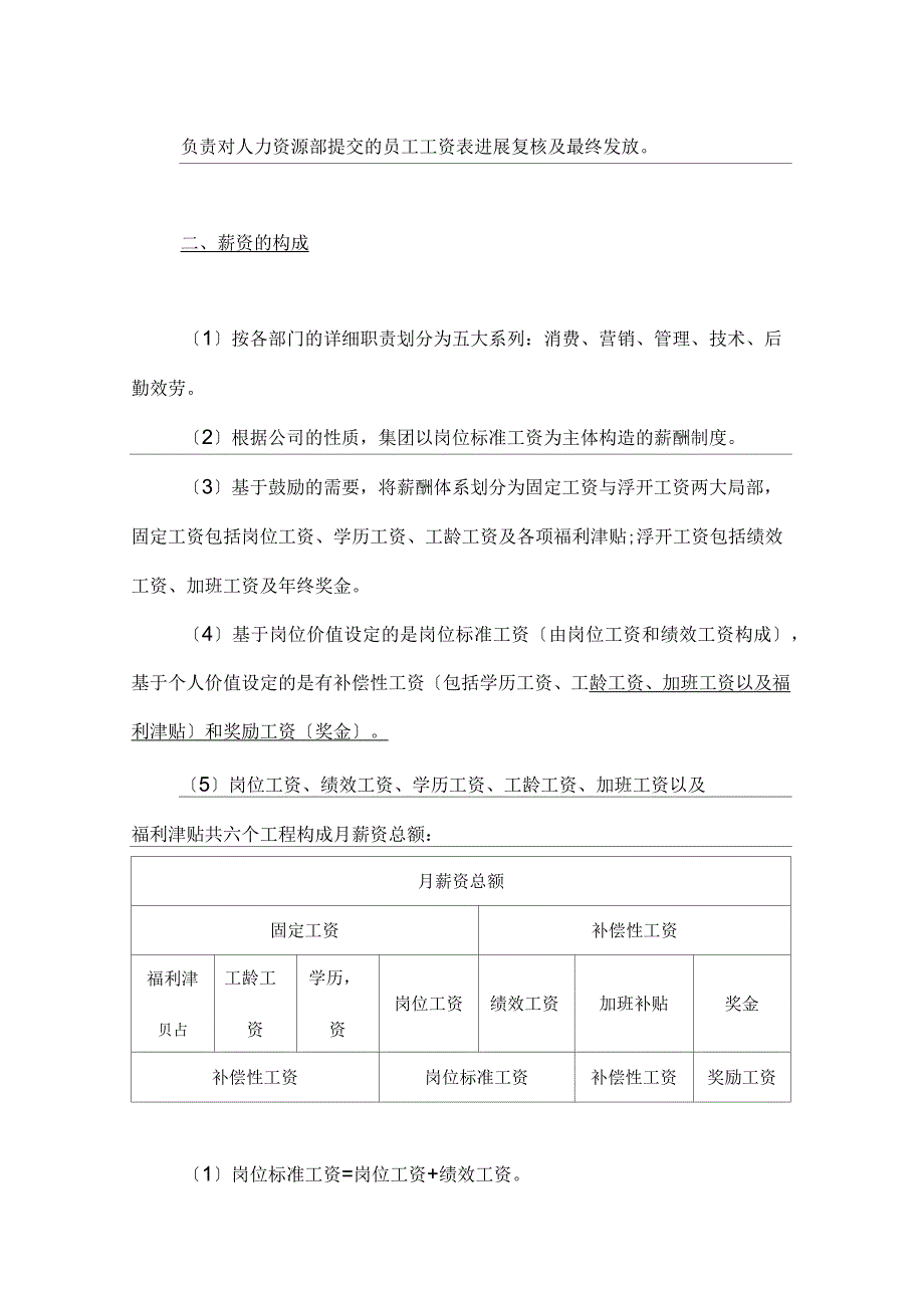 集团有限公司薪酬管理制度模板_第2页