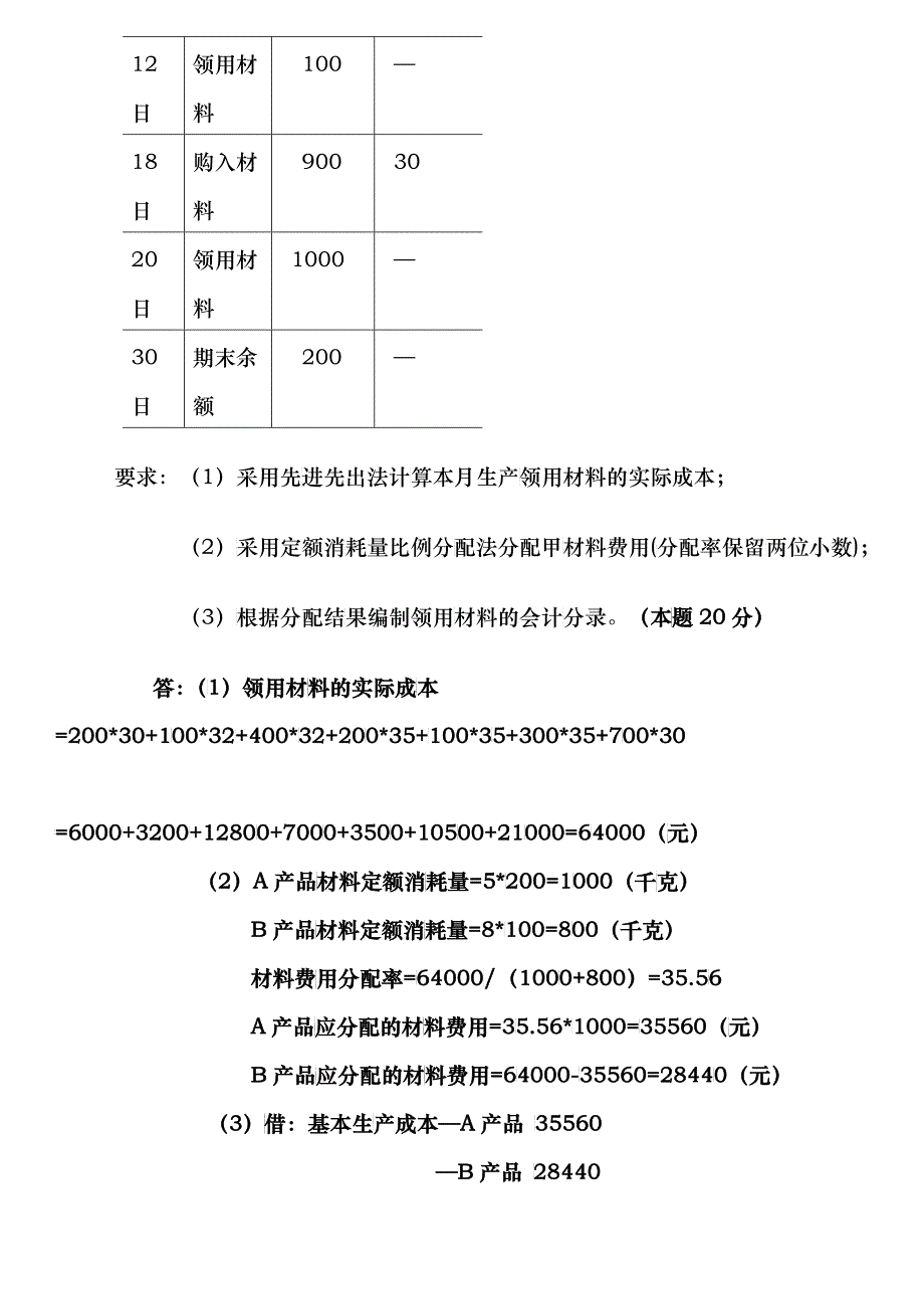 成本会计网上作业1答案_第2页