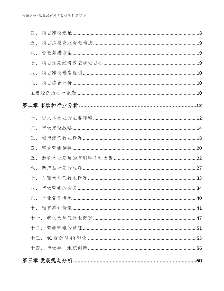 恩施城市燃气设计项目建议书_模板参考_第3页