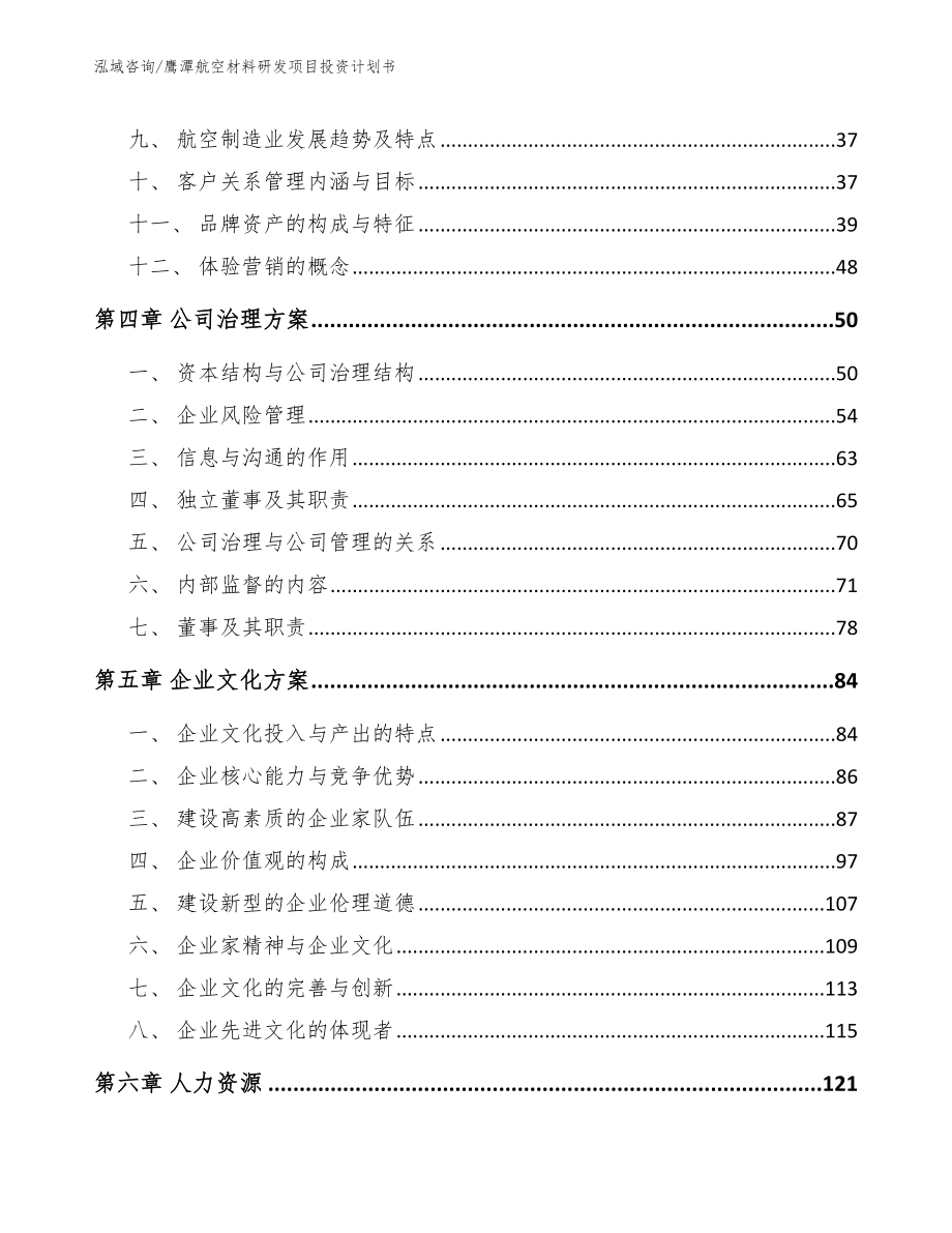 鹰潭航空材料研发项目投资计划书（范文模板）_第3页