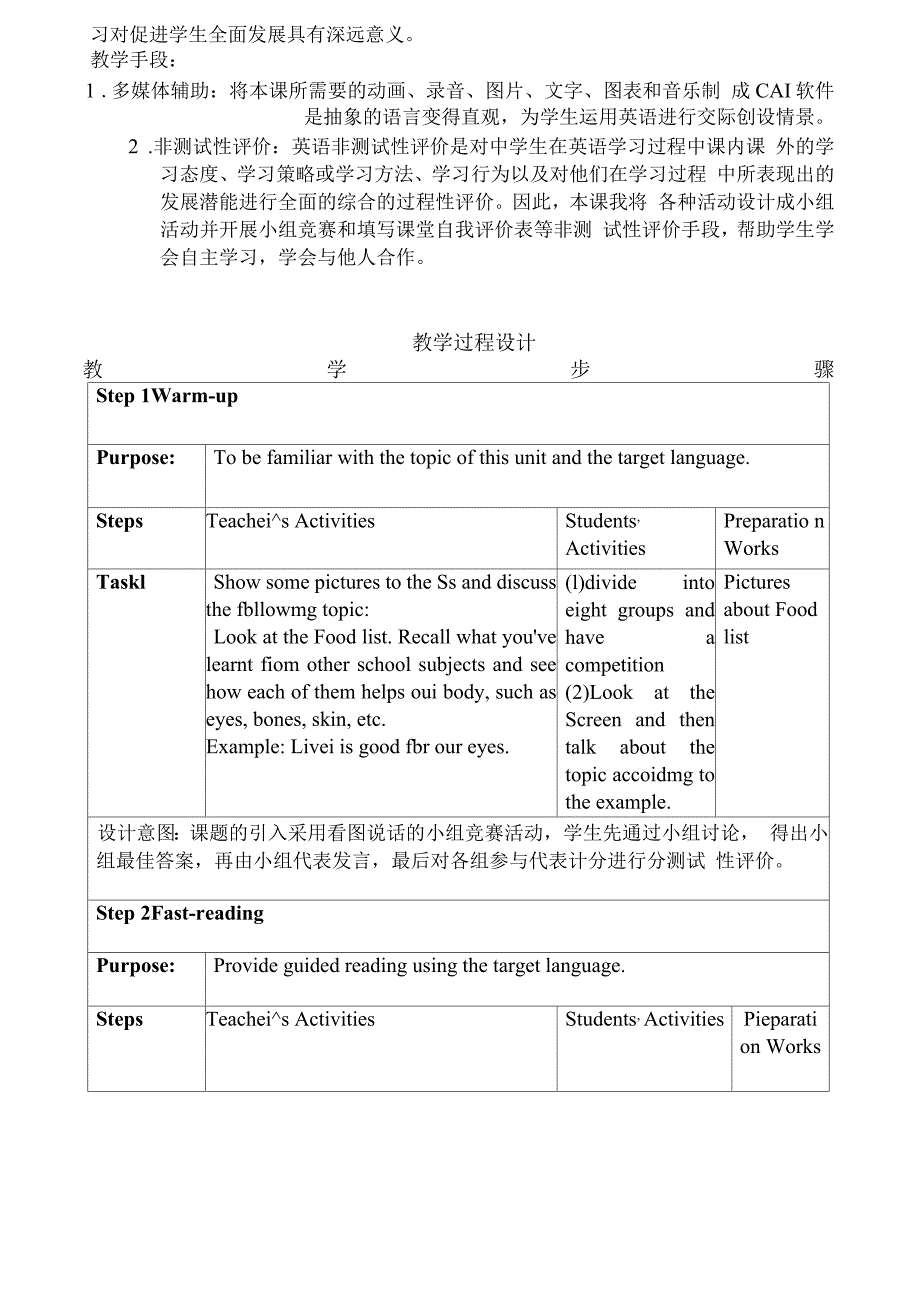 关于中职英语教学设计_第3页