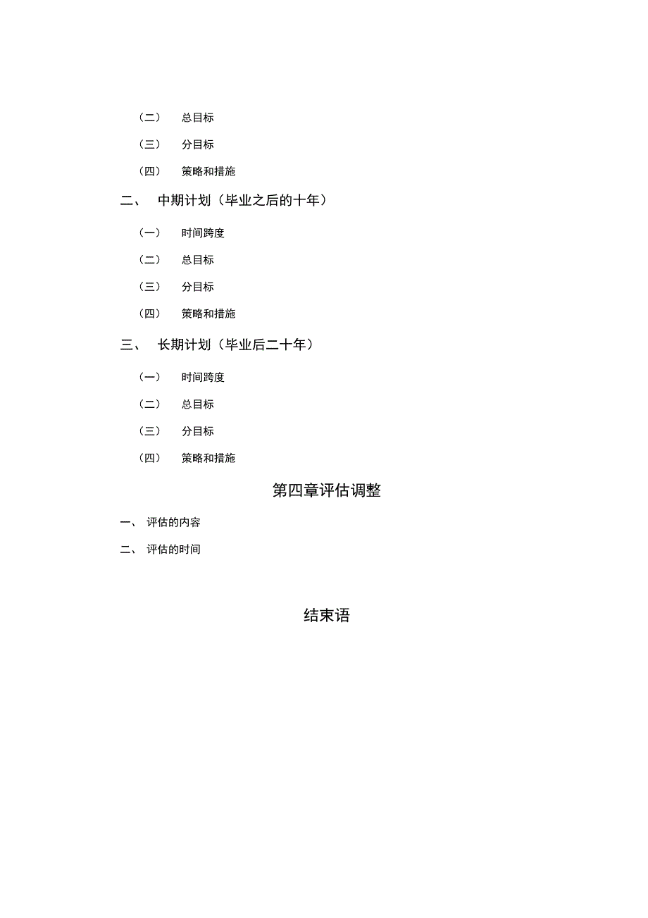 大学生职业生涯规划书写作要求_第4页