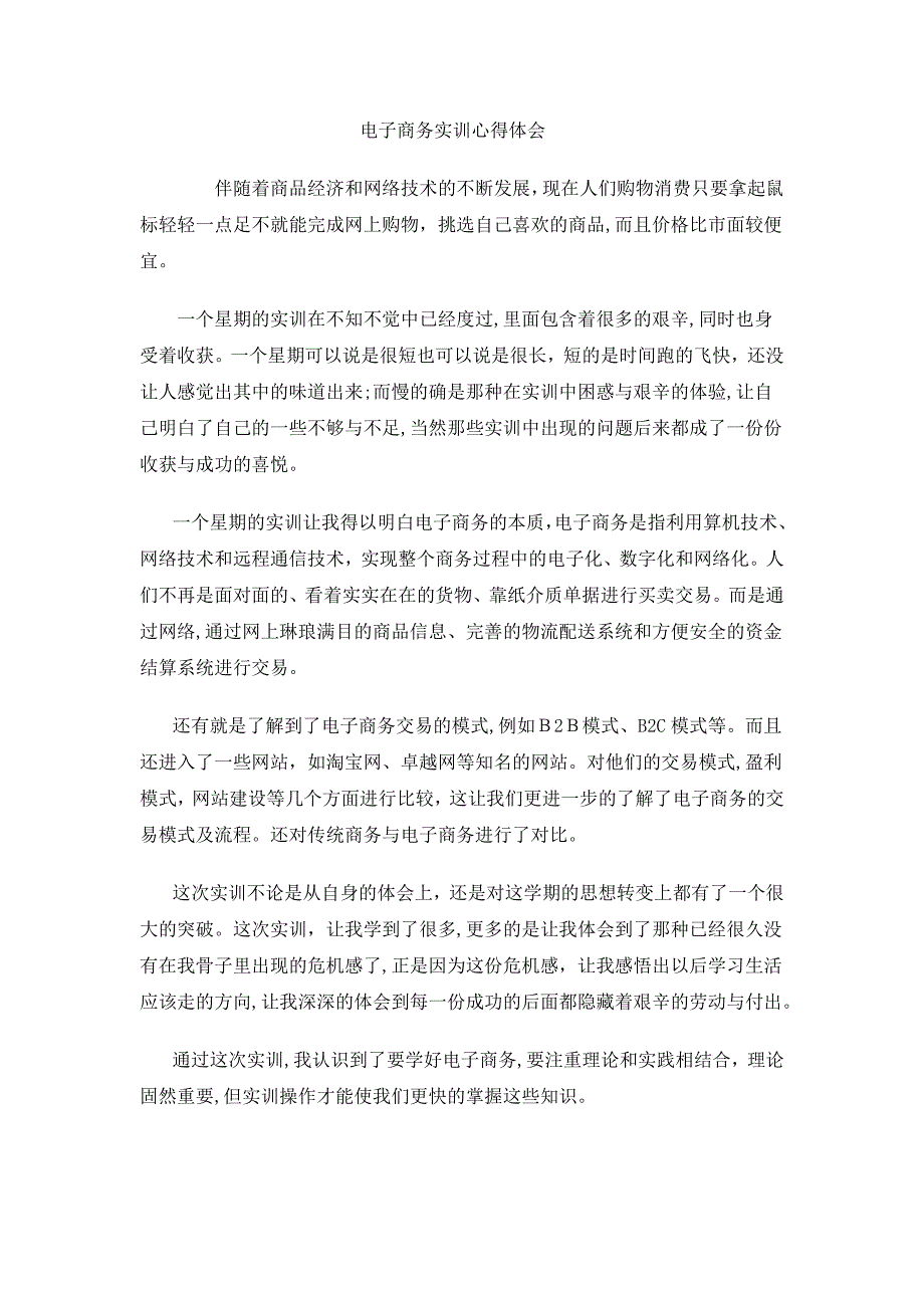 电子商务实训心得例子_第4页