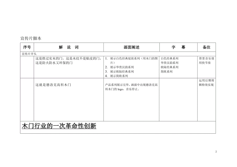 木门宣传片脚本.doc_第2页