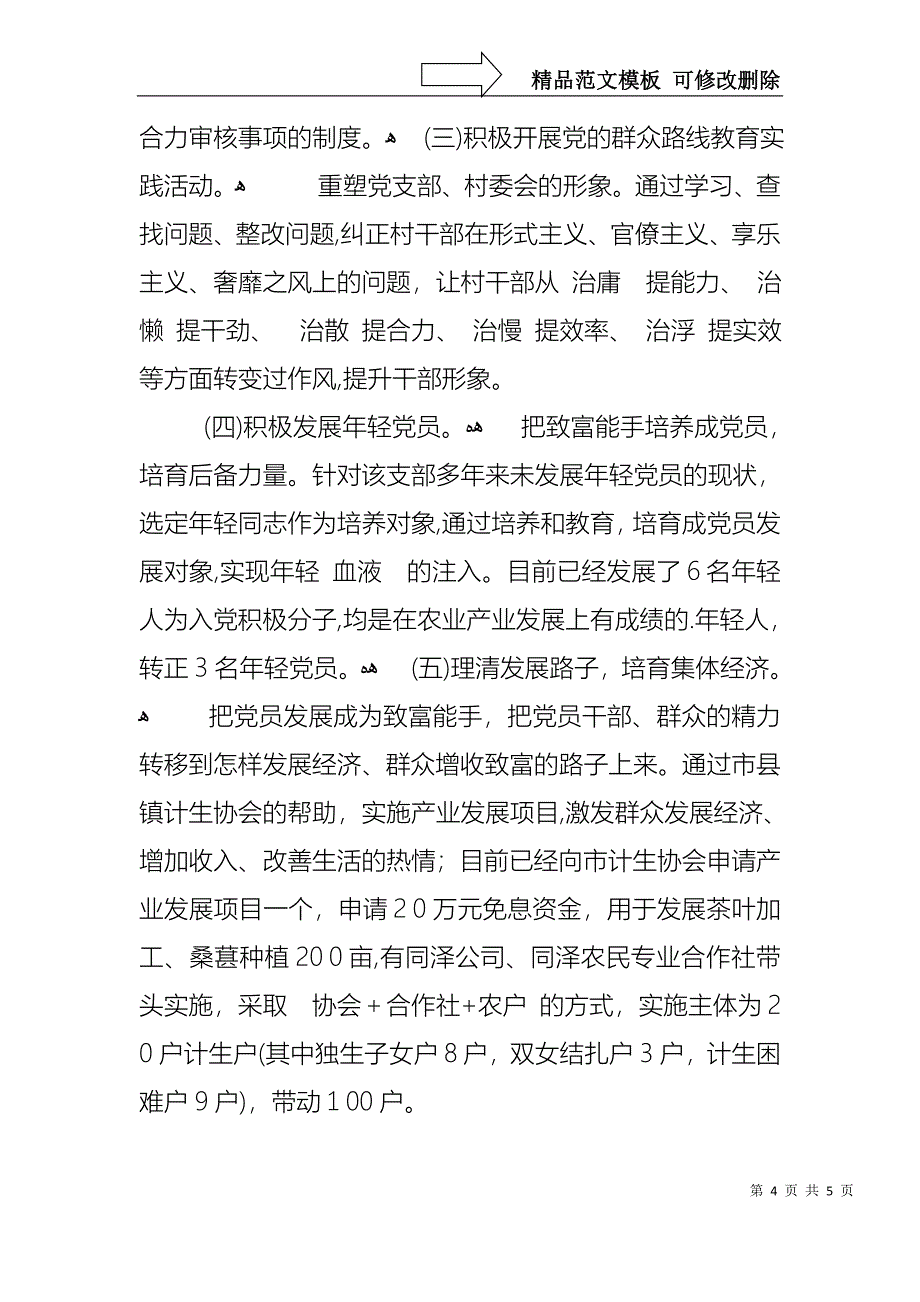 农村第一书记述职报告_第4页