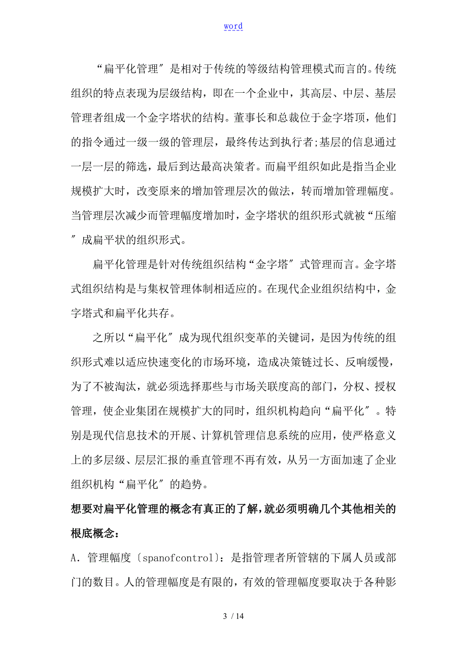 企业扁平化管理系统模式_第3页