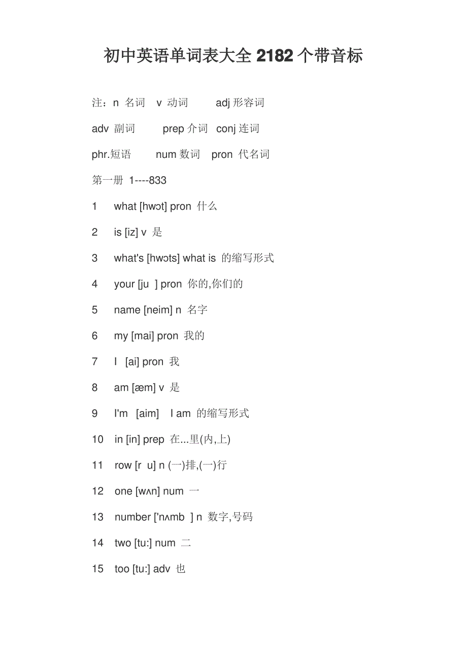 初中英语单词总表2182_第1页