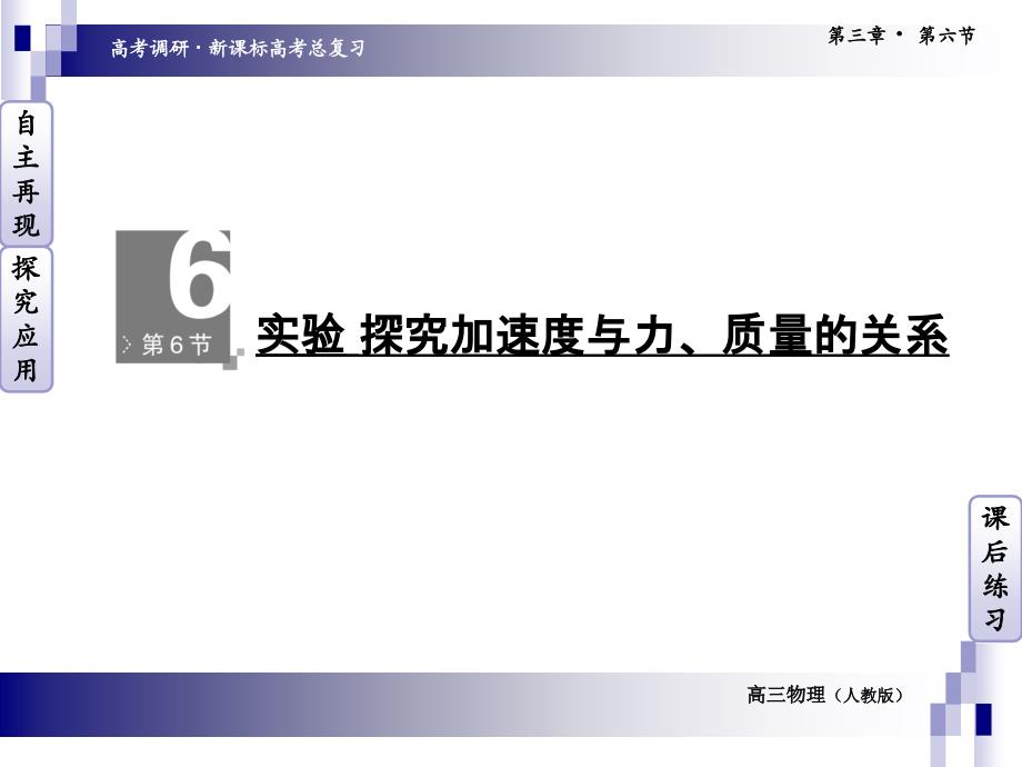 实验_探究加速度与力、质量的关系_第1页