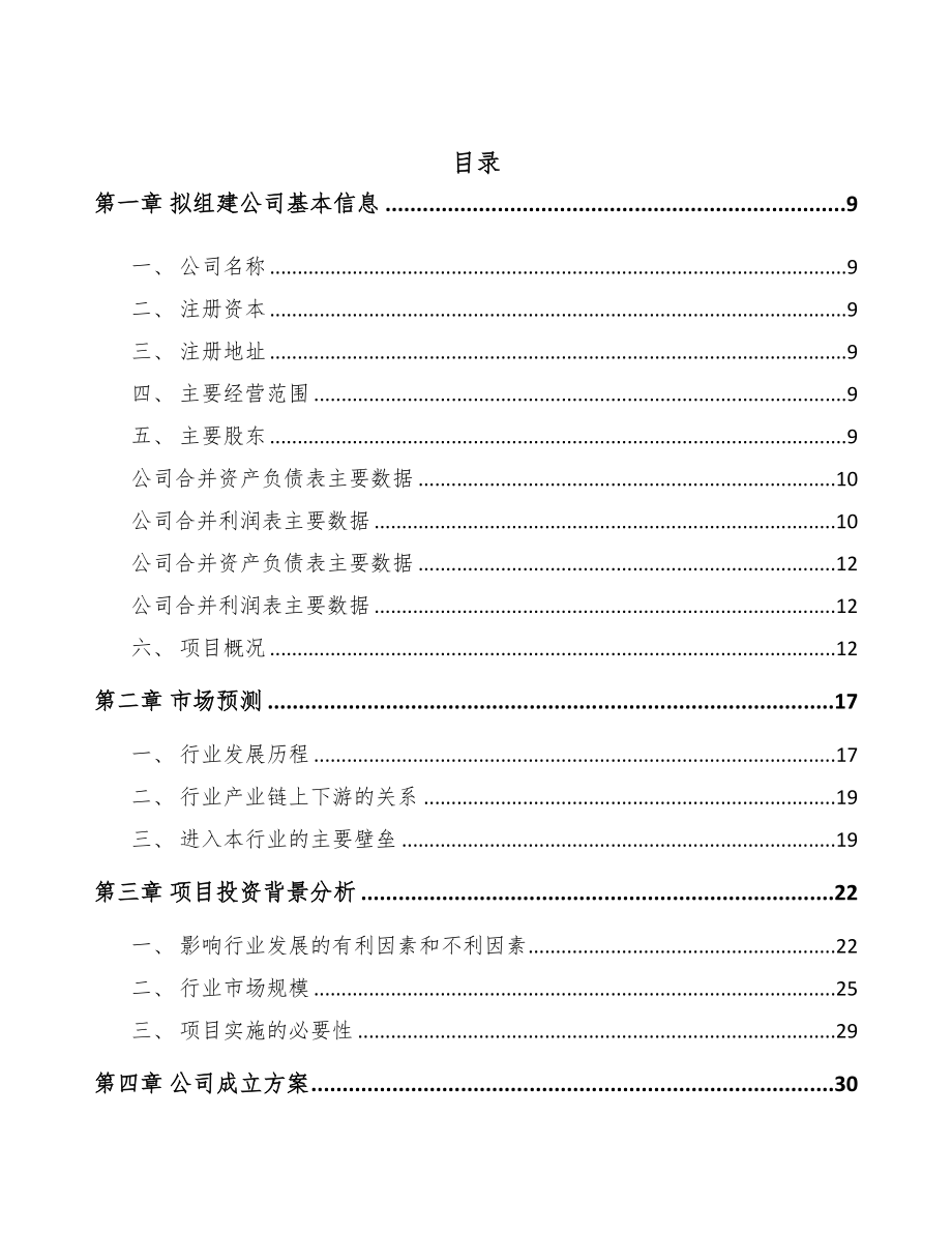 奉节关于成立导航设备公司可行性研究报告(DOC 80页)_第2页