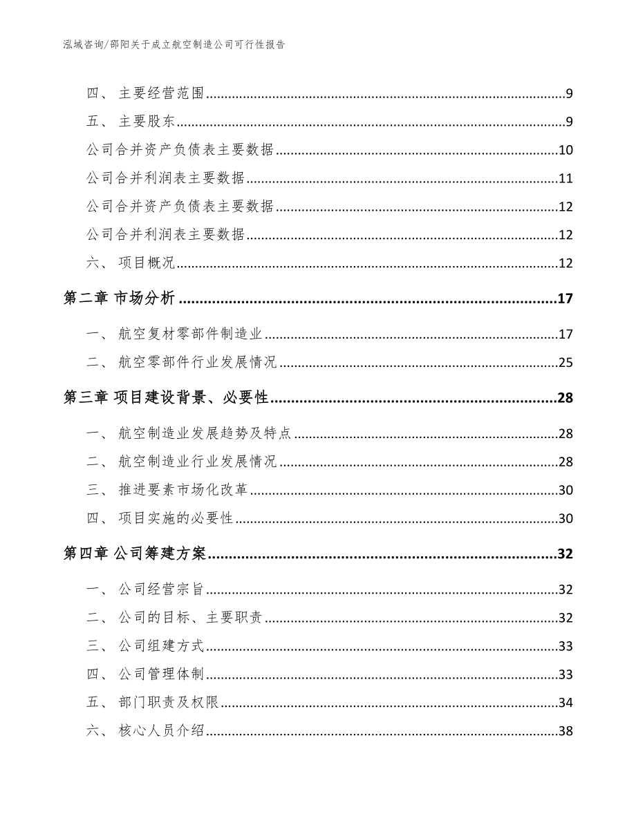 邵阳关于成立航空制造公司可行性报告参考模板_第4页