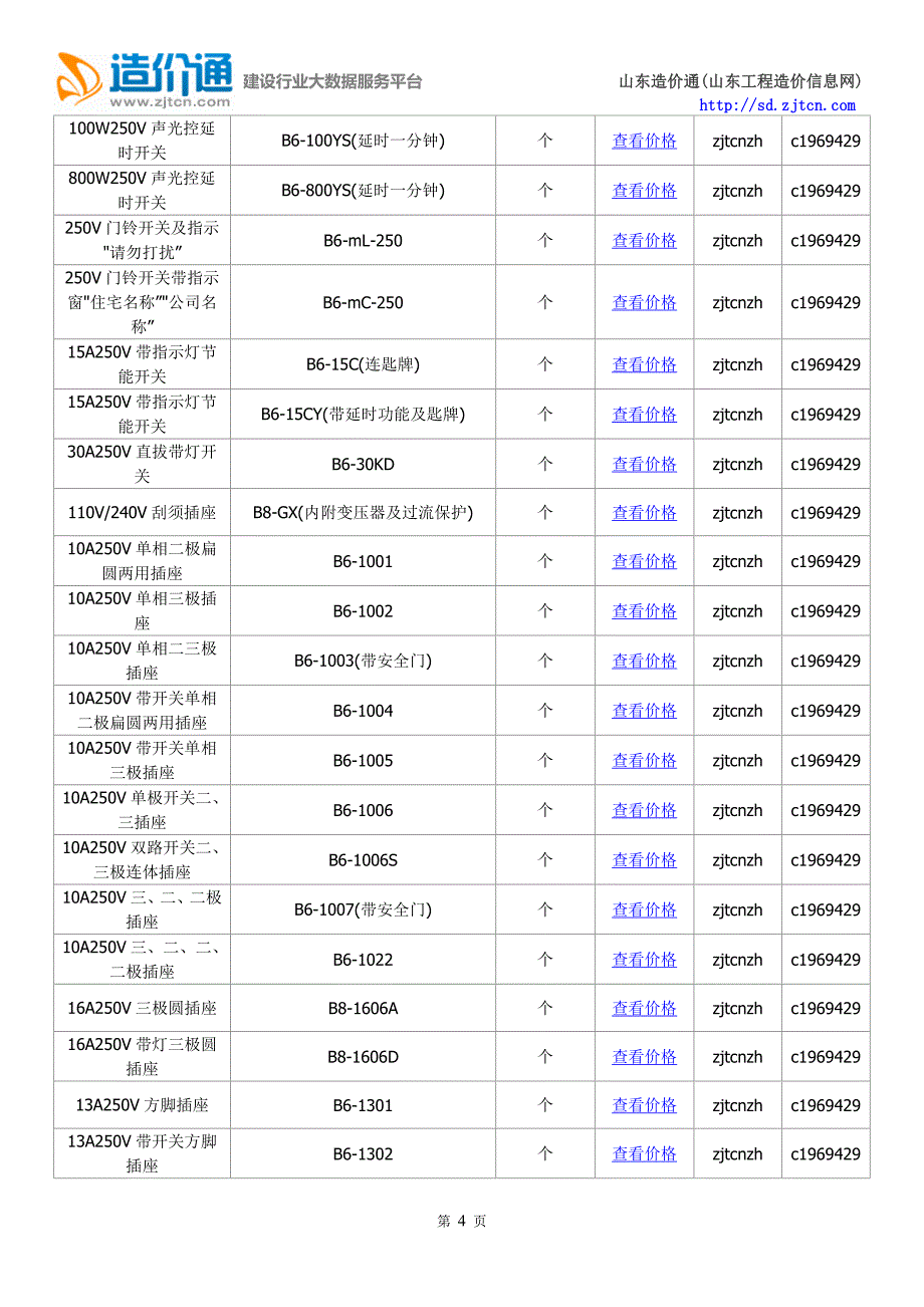 济南信息价,最新最全济南工程造价信息网信息价下载-造价通_第4页