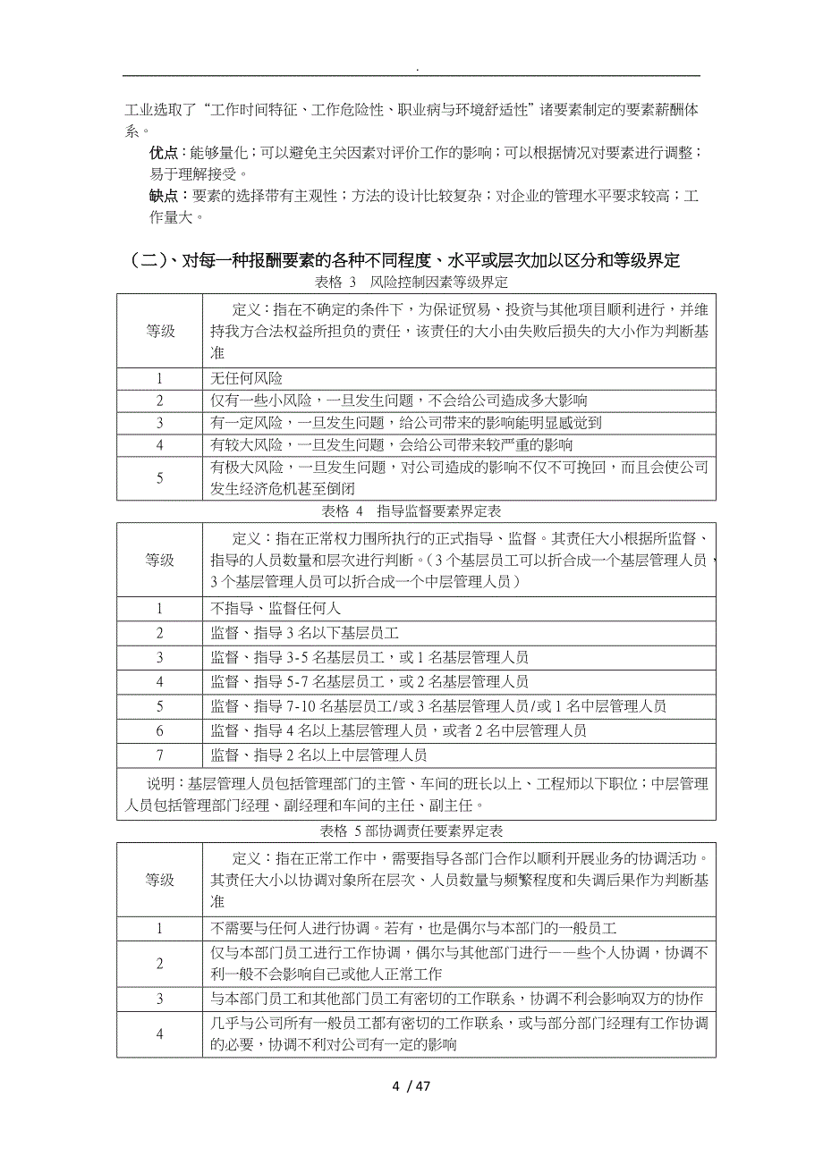 要素计点法对中国航空工业集团的职位评价_第4页