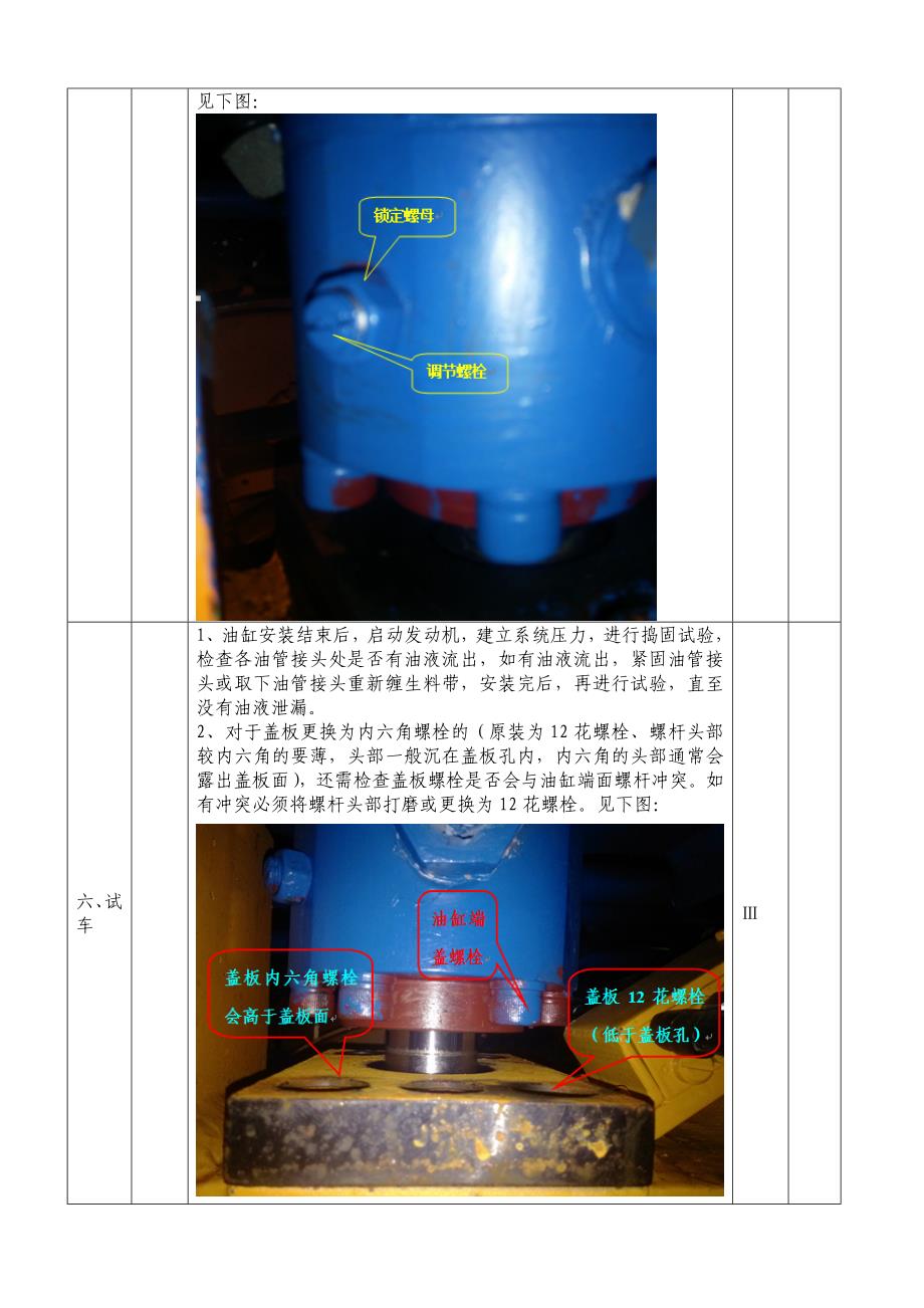 最新捣固装置提升油缸更换作业指导书_第4页