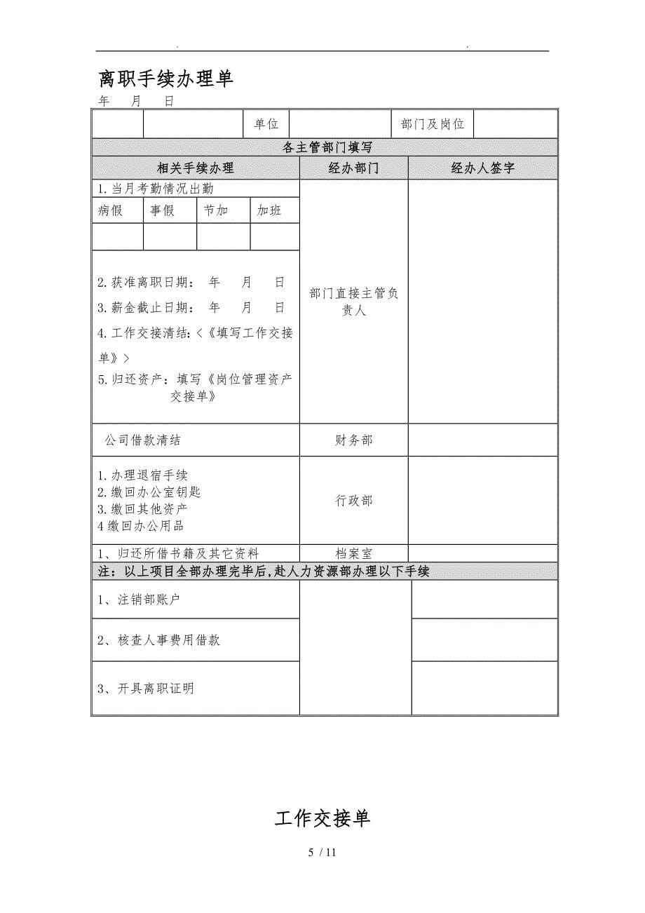 员工离职管理规定样本_第5页