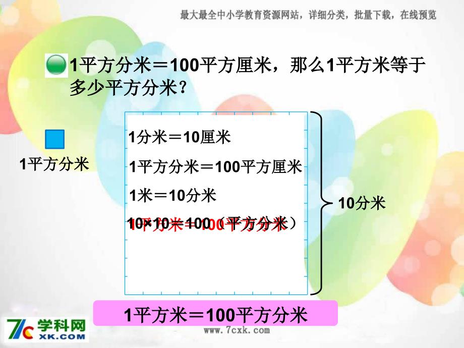 北师大版数学三下5.4《面积单位的换算》ppt课件_第3页