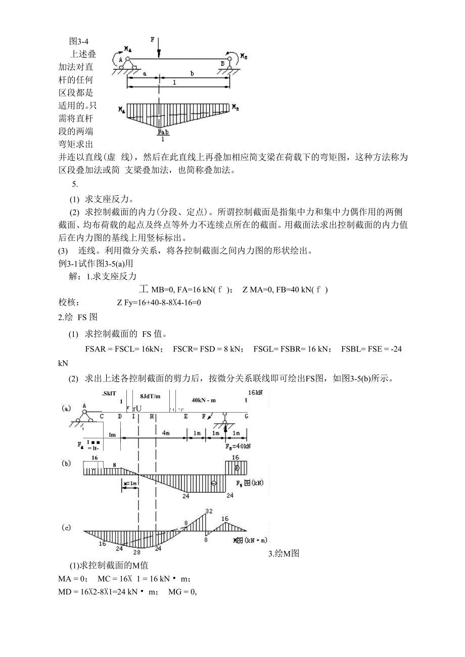 弯矩剪力支反力计算例题_第4页