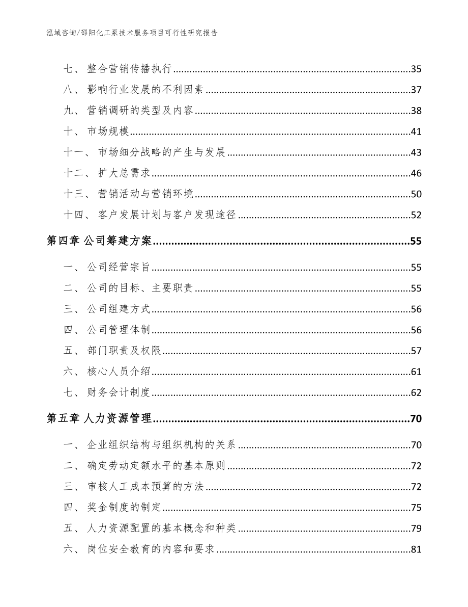 邵阳化工泵技术服务项目可行性研究报告【模板范文】_第2页