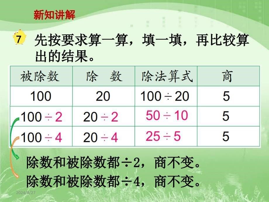 商不变规律例7教学课件_第5页