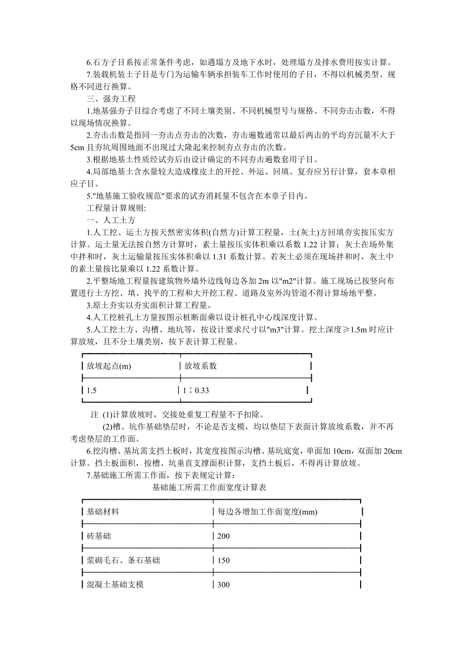 陕西省建筑工程2009定额章节说明及工程量计算规则_第2页