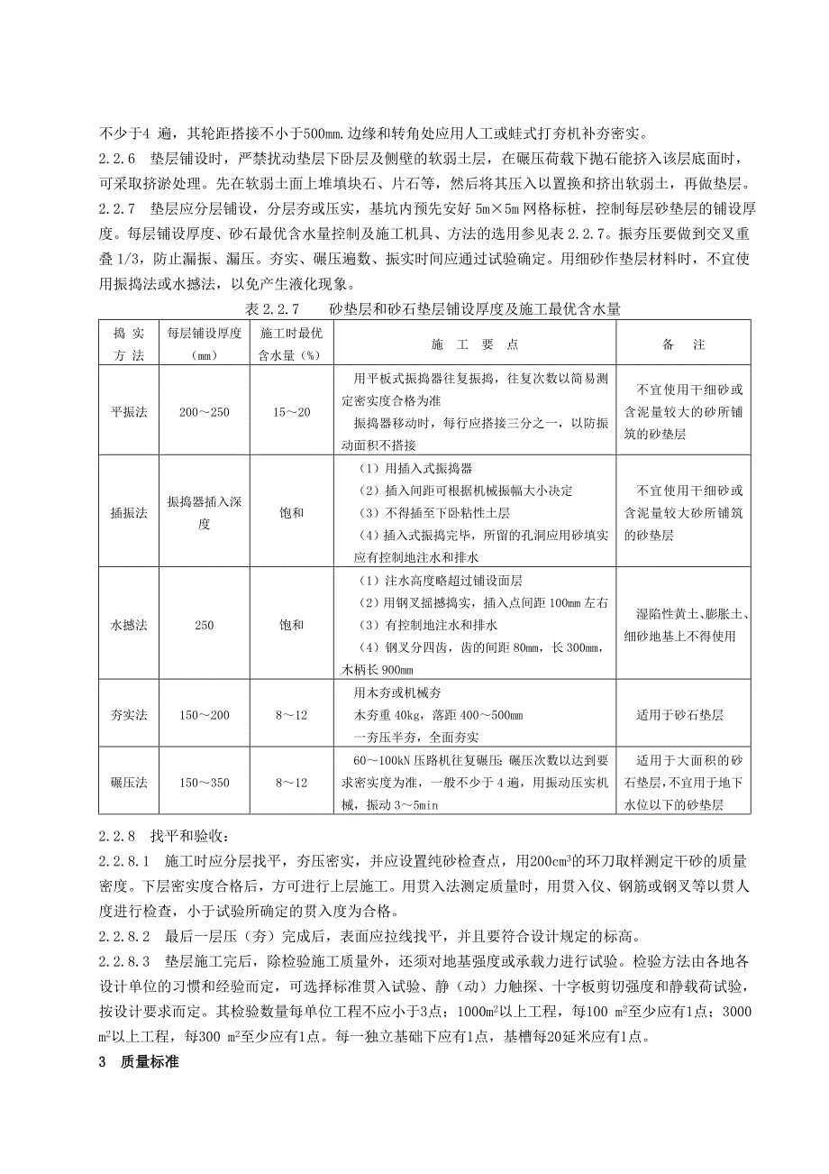 砂(砂砾、碎石)石地基的施工工艺标准_第2页