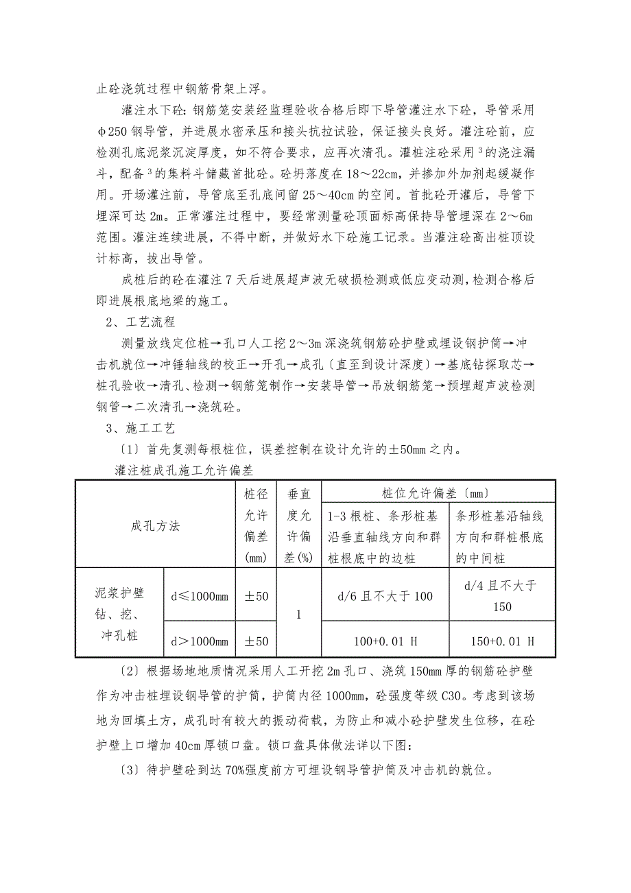 冲孔混凝土灌注桩施工方案_第2页