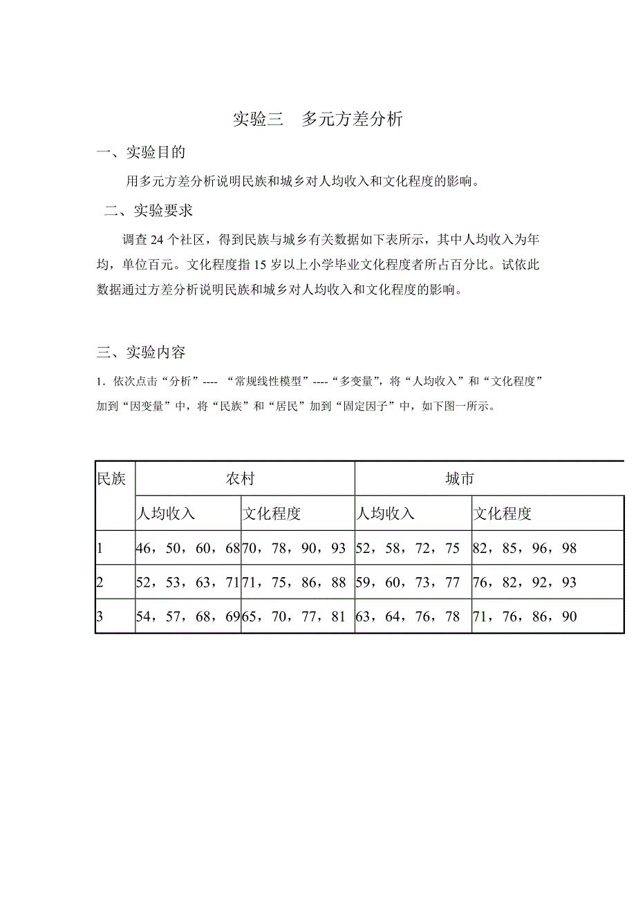 SPSS处理多元方差分析_第1页
