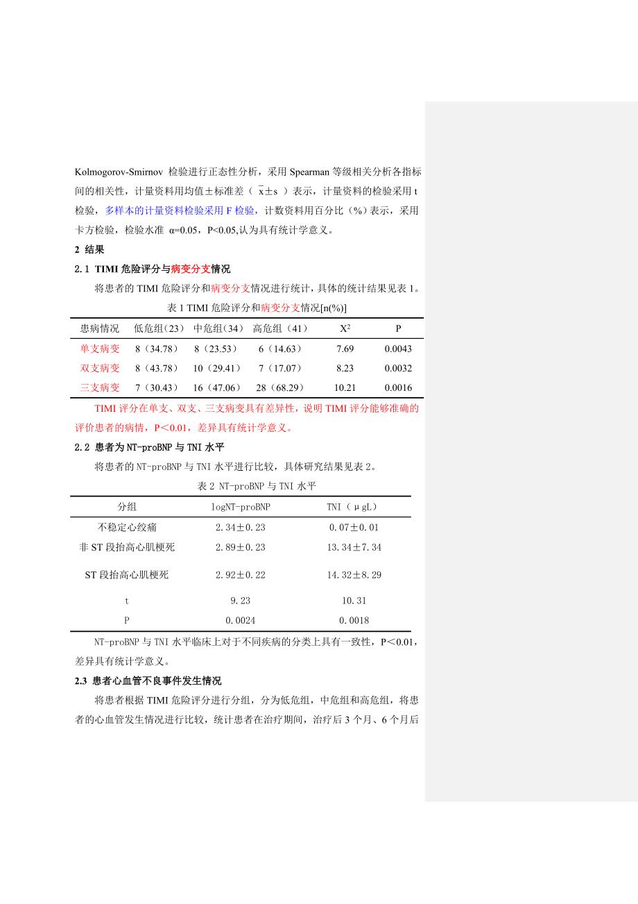 调整后-核心文章-(急性冠状动脉综合征患者TIMI危险积分与血浆N末端前脑利钠肽(NTpro-BNP)、肌(2)_第4页