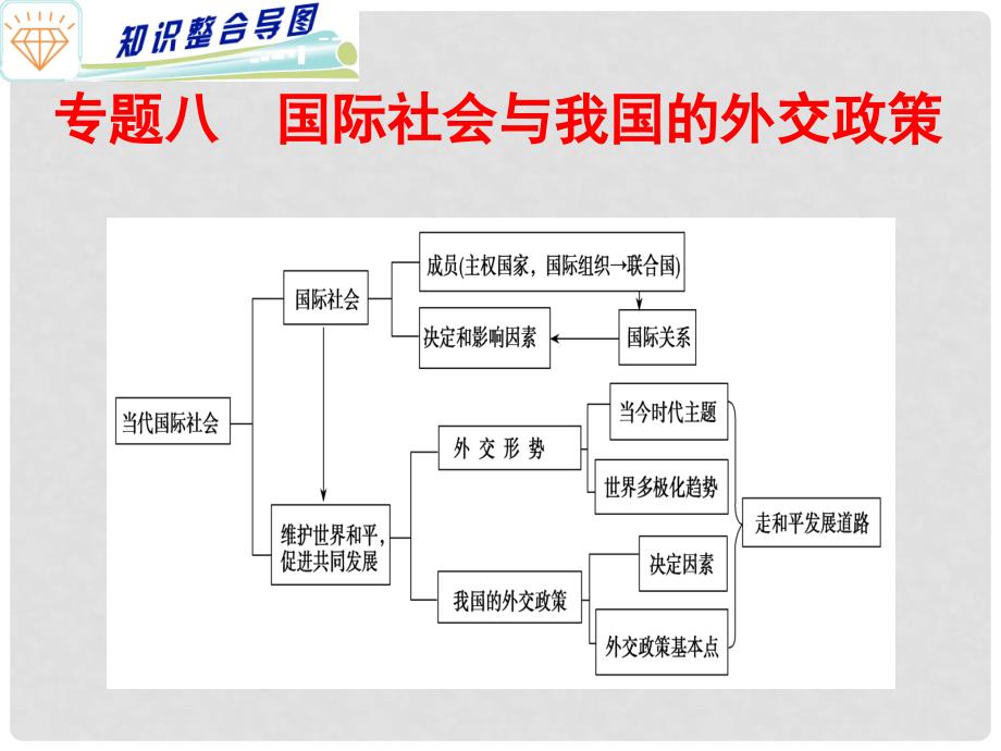 高考政治专题复习 （8）国际社会与我国的外交政策课件_第1页