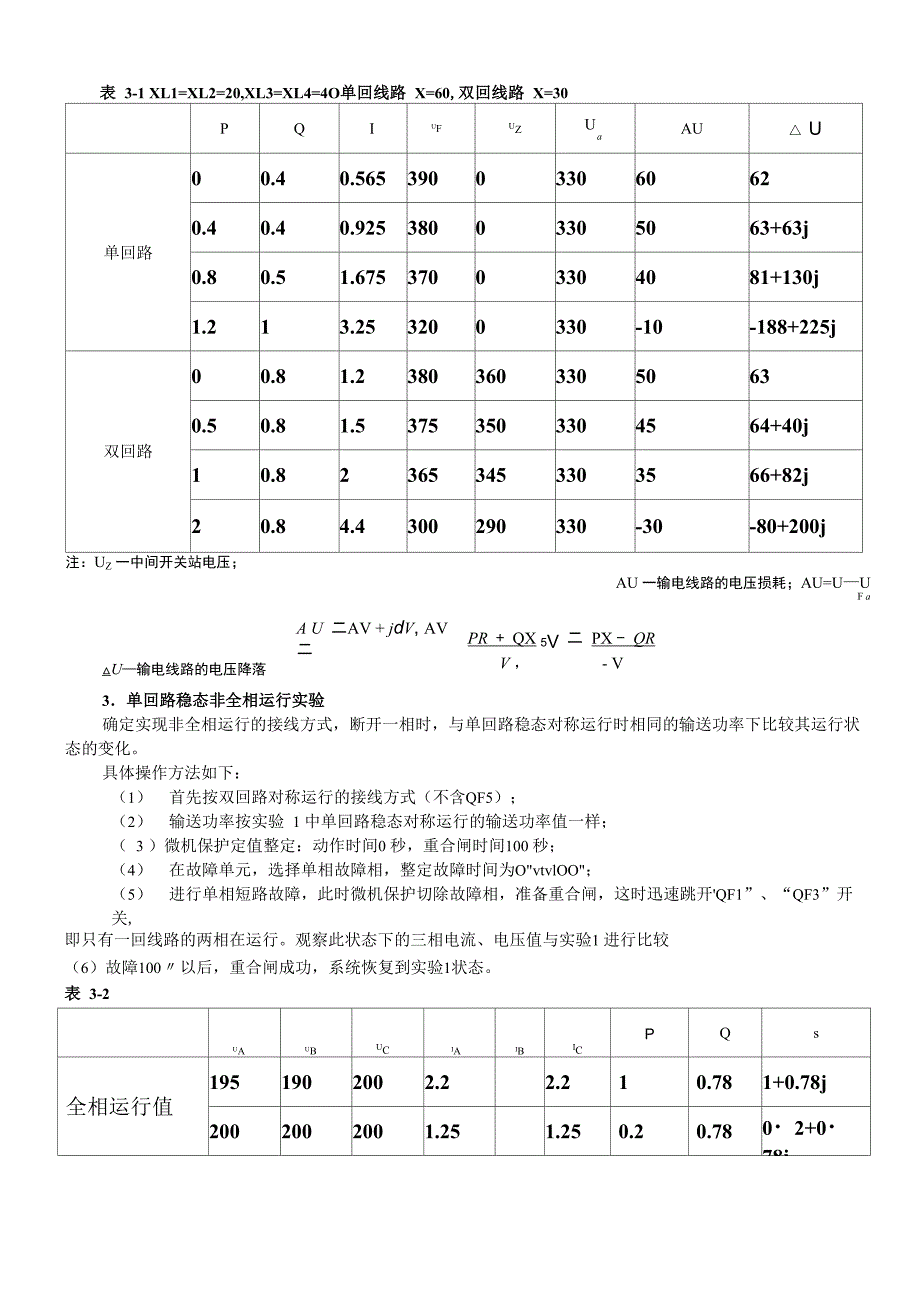 电力系统1实验报告资料_第4页