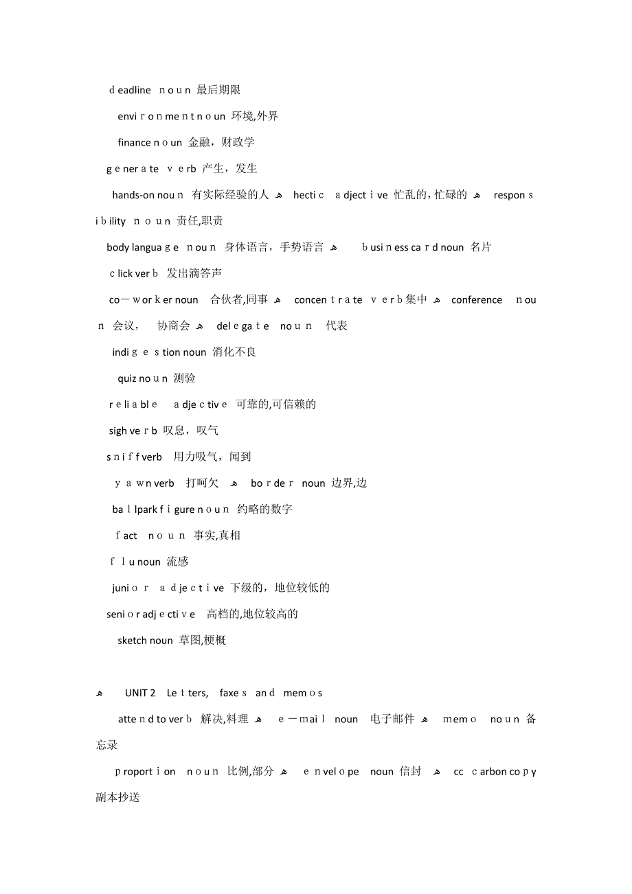 剑桥商务英语(BEC)中级词汇_第2页