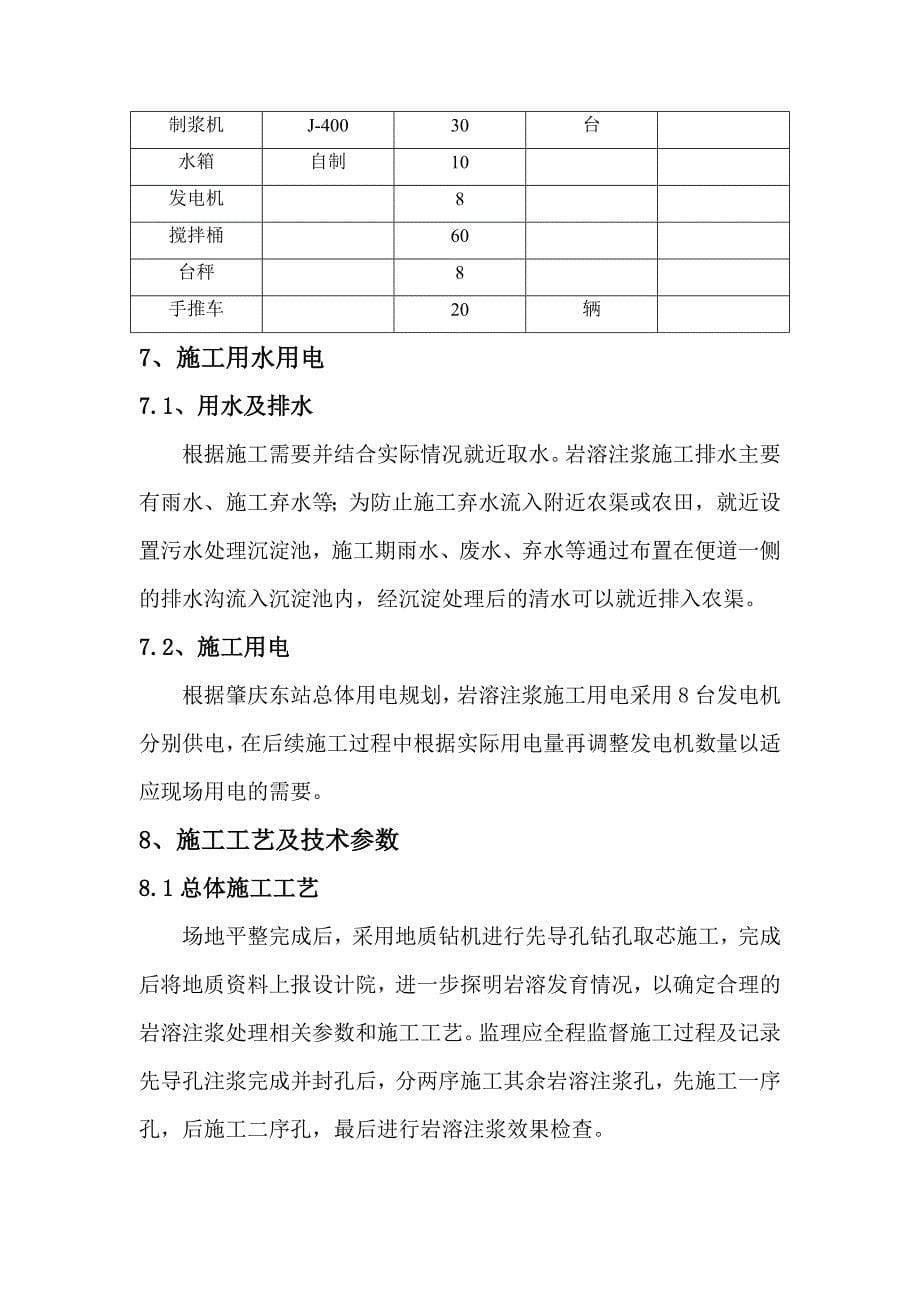 肇庆东站岩溶注浆施工组织设计.doc_第5页