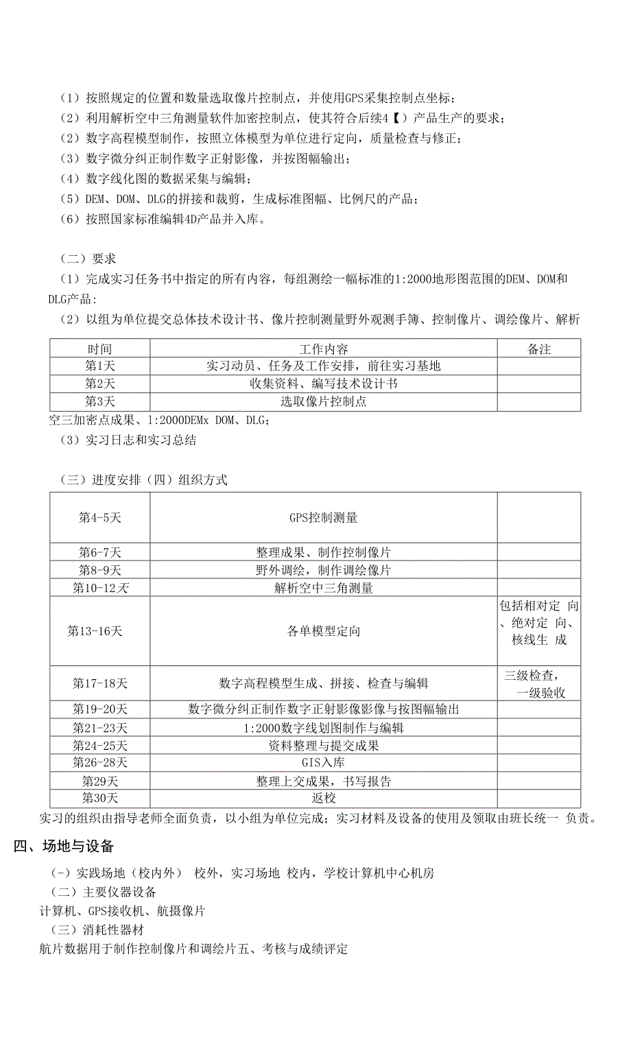 空间信息综合实习实践教学大纲.docx_第2页