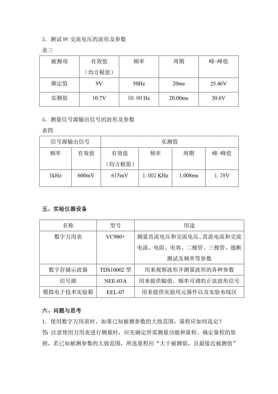 大工12模拟电子线路实验实验报告_第4页