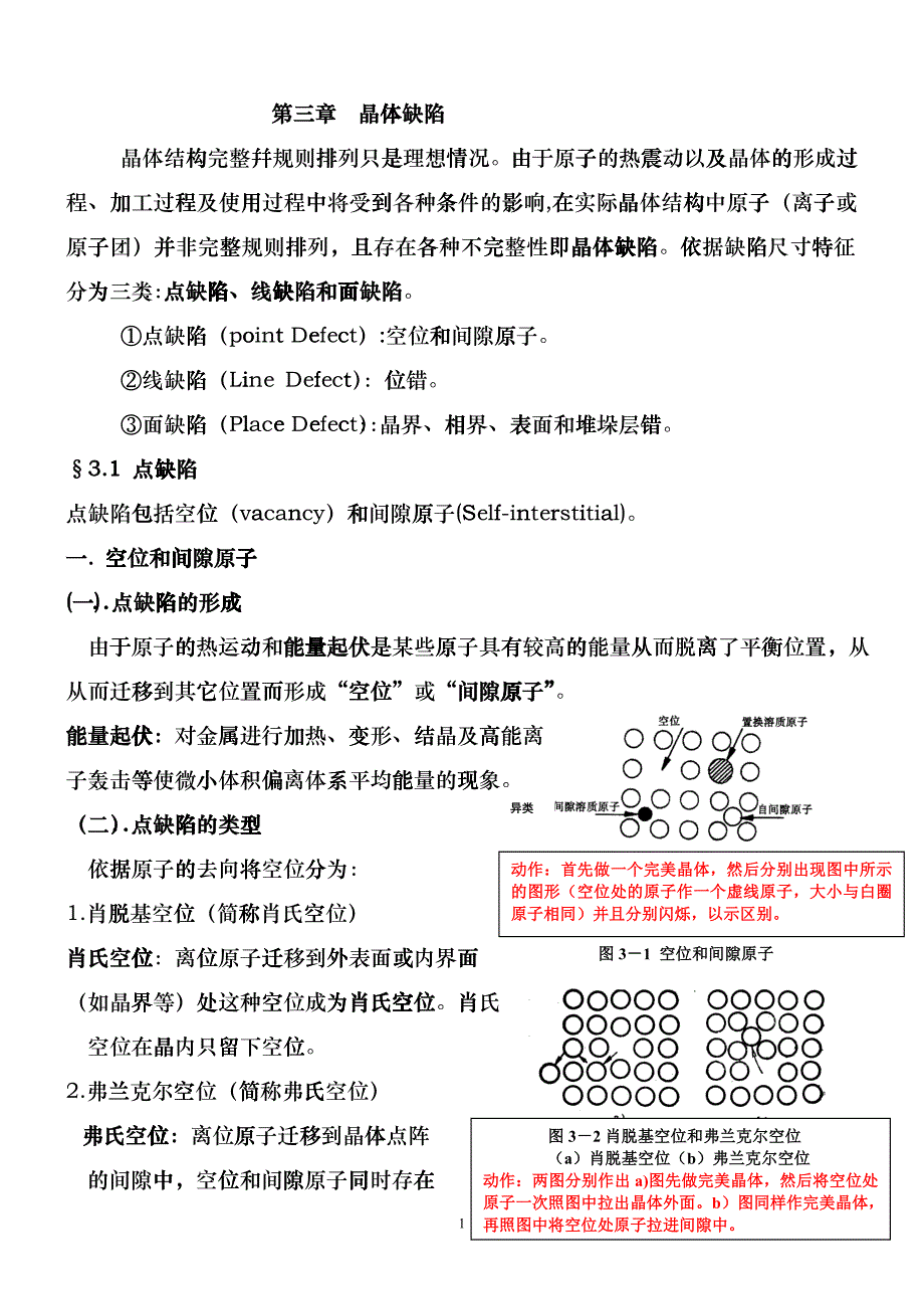 材料科学基础多媒体第二章晶体缺陷_第1页