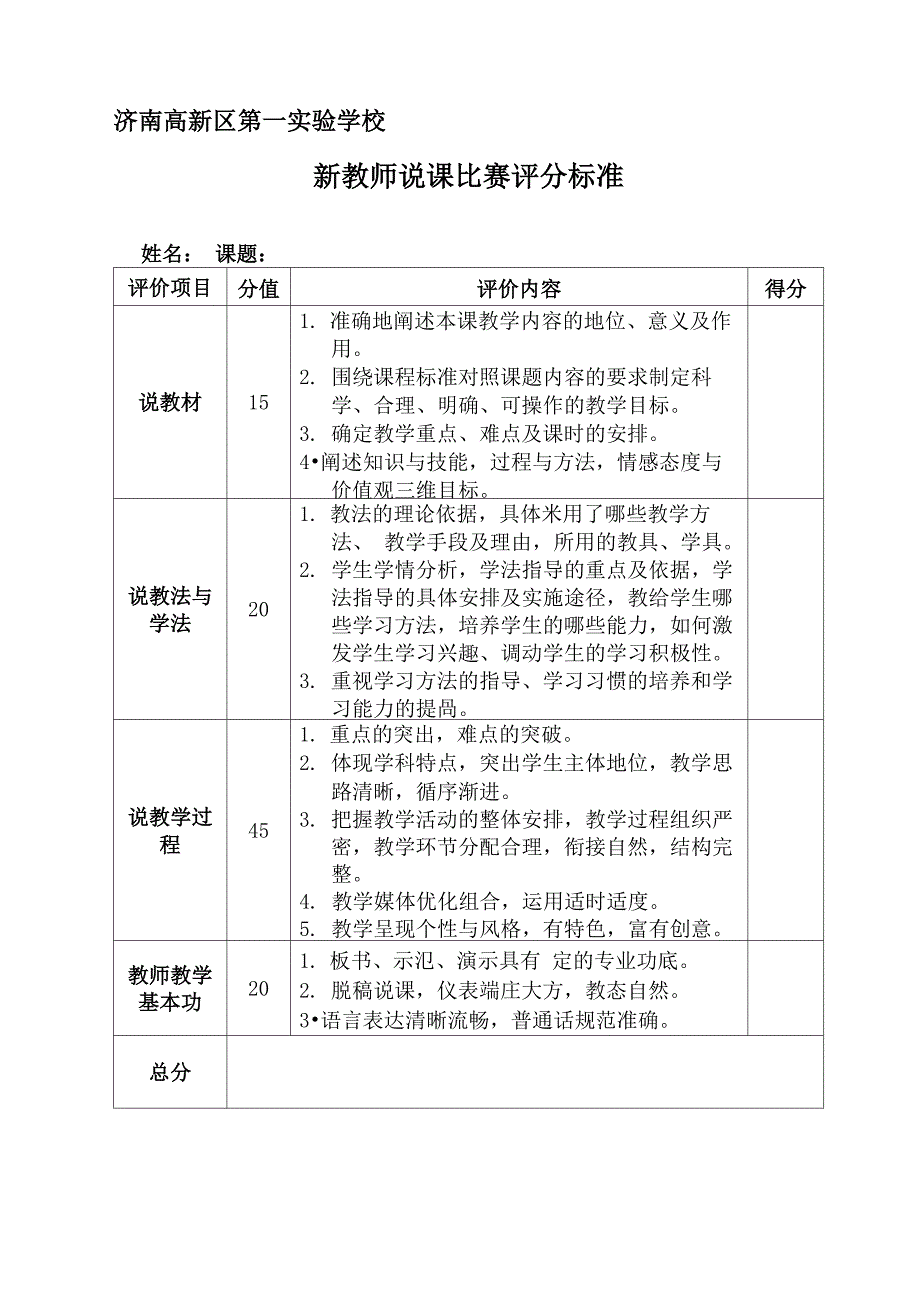 教师说课比赛活动方案_第3页