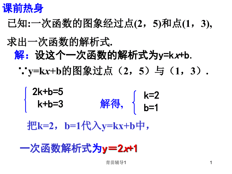 用待定系数法求二次函数的解析式(公开课)【主要内容】_第1页