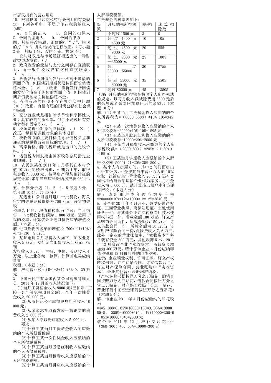 (电大复习)财政与税收_第5页