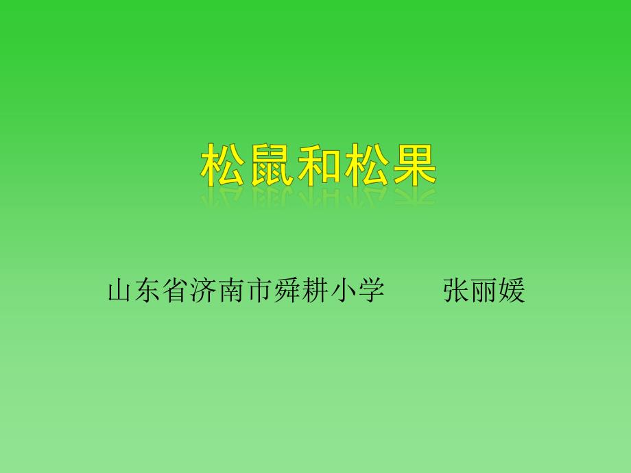 山东省济南市舜耕小学张丽媛_第1页