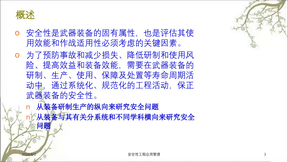 安全性工程应用管理PPT课件_第3页