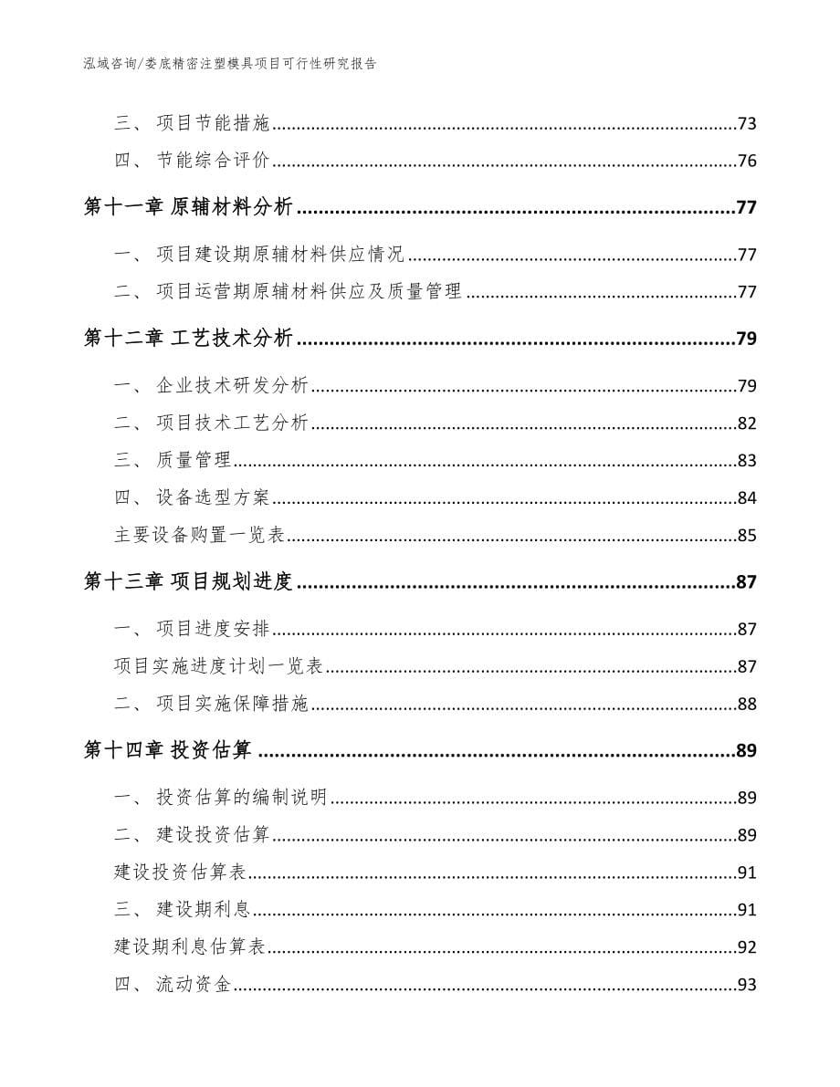 娄底精密注塑模具项目可行性研究报告_模板范本_第5页