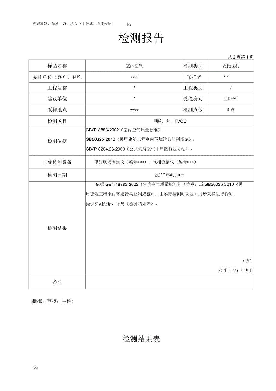 室内空气质量检测报告(范本)_第3页