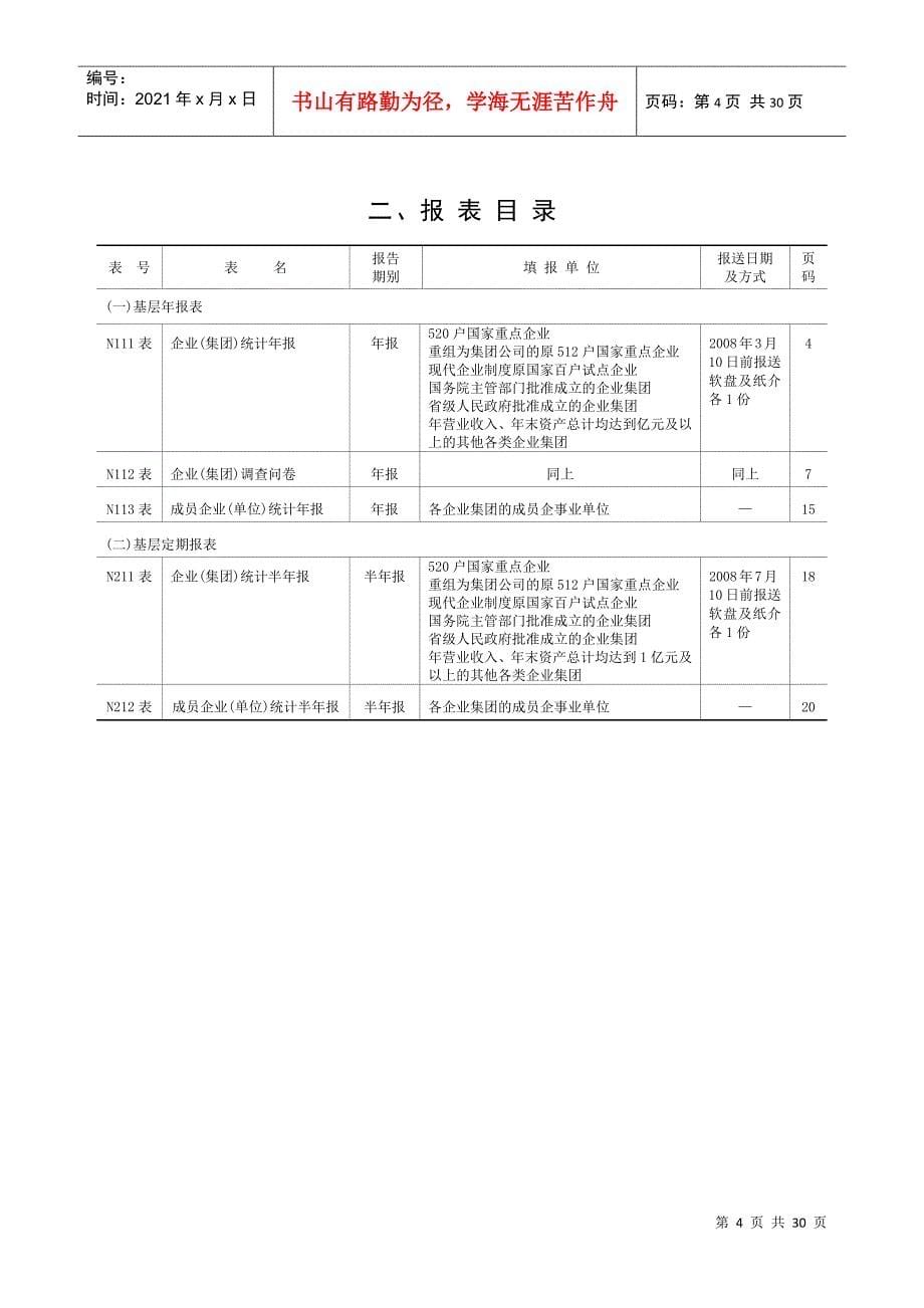 企业统计报表制度范本_第5页