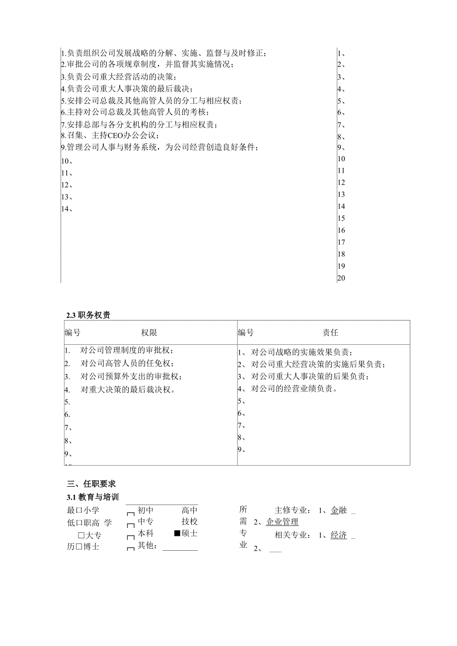 首席执行官(CEO)职务说明书_第2页