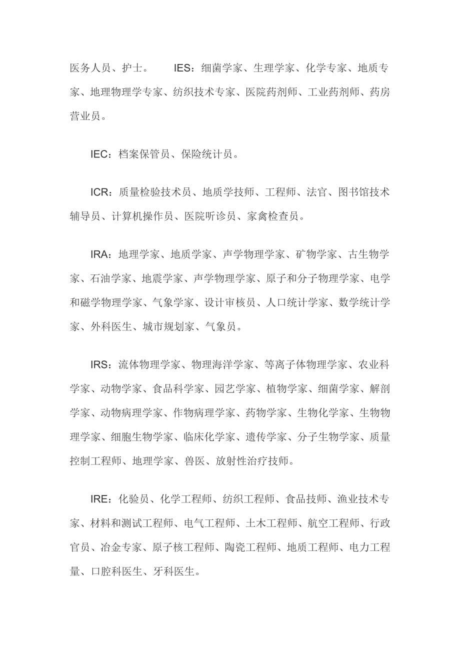 霍兰德职业代码对照表.doc_第5页