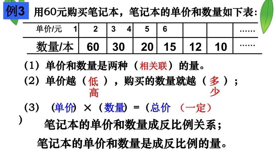 六年级数学下册课件6.3反比例的意义6.3反比例的意义199苏教版共14张ppt_第5页