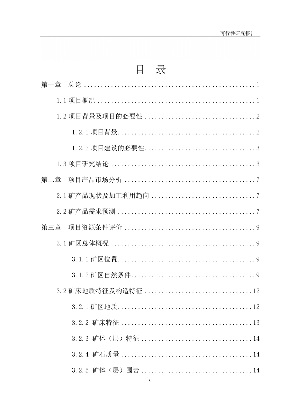 采石场项目可行性报告_第1页