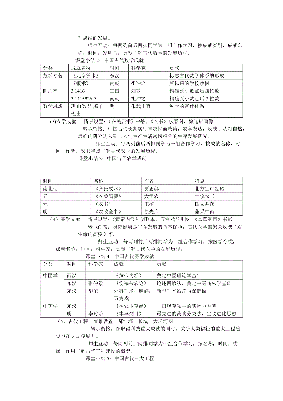 中国古代的科技思想和实践教学设计(岳麓版必修三).doc_第4页